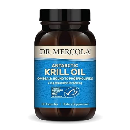 Dr. Mercola Antarctic Krill Oil， 30 Servings(60 Capsules