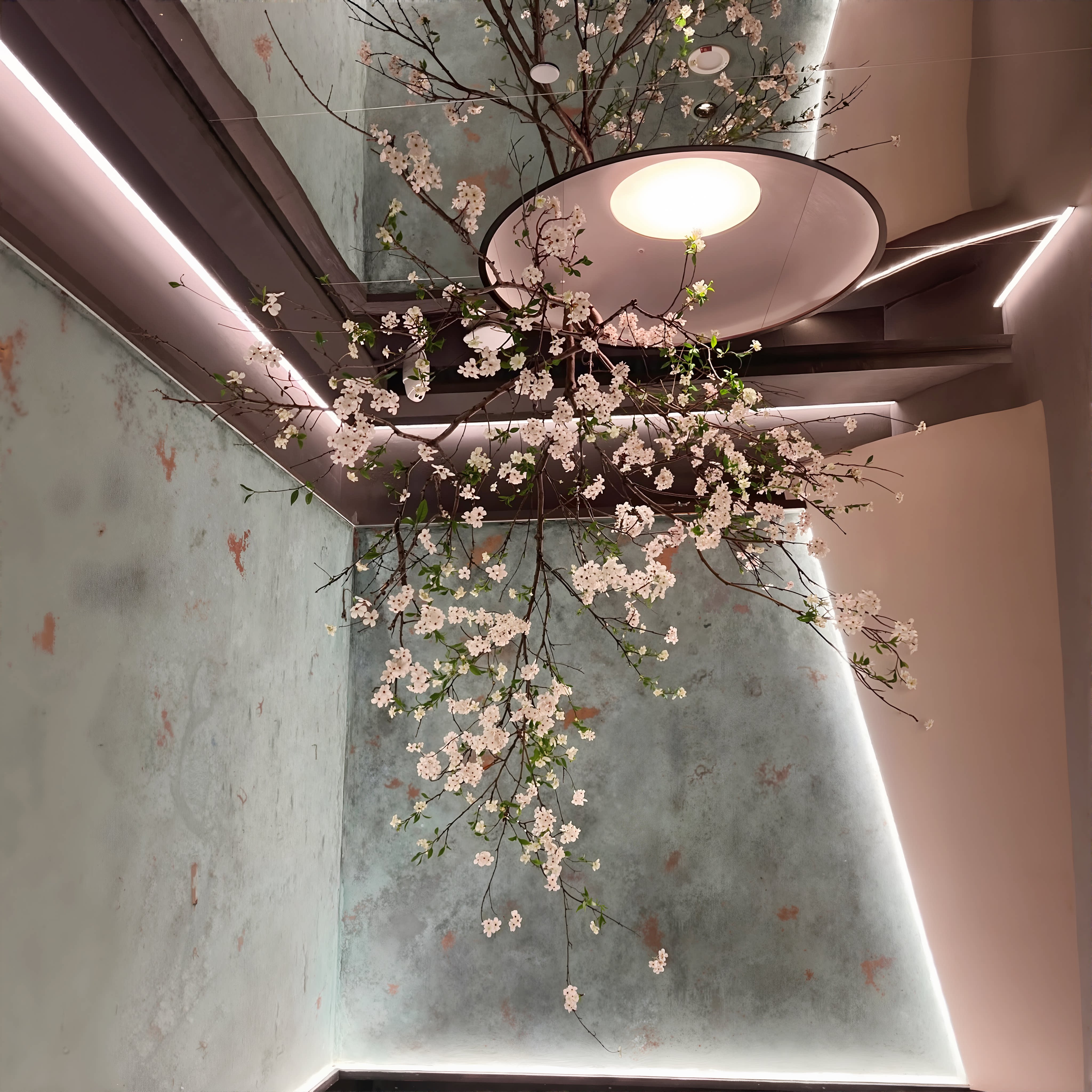 仿真花树悬挂花树枝仿真树装饰树