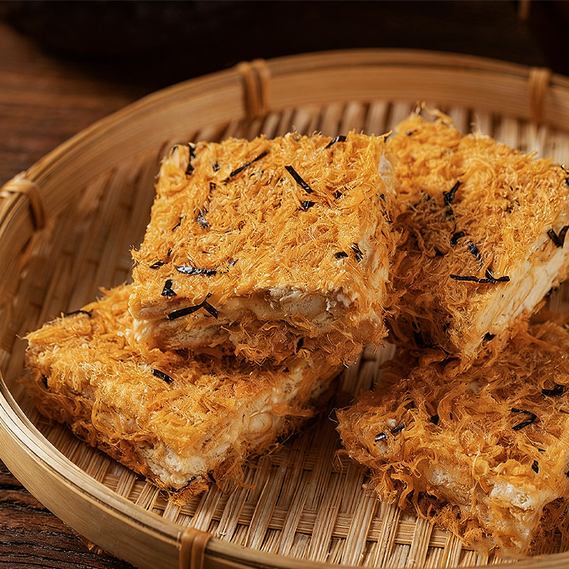 咸蛋黄肉松海苔雪花酥咸味饼干网红小零食杭州特产糕点小吃网红