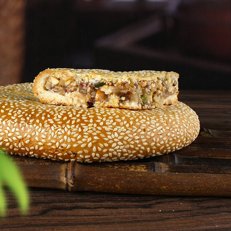 南部旺思老式大麻饼酥饼百果喜饼马蹄酥浙江特产核桃仁零食早餐