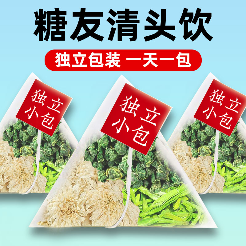 高压头痛心悸气短喝菊花清头饮