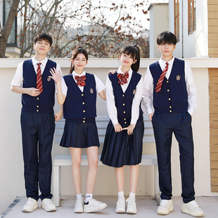 毕业班服学院风套装运动会高中初中学生合唱团诗歌演讲朗诵演出服