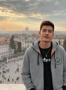 Schemer谋士男装卫衣美式潮牌外套男士春秋冬运动连帽开衫夹克