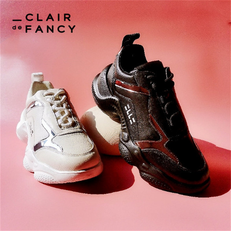 clair de fancy轻奢休闲鞋新轻便透气超轻运动鞋减震女鞋1650924