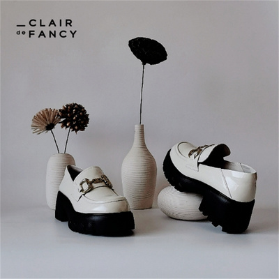 厚底粗跟乐福鞋CLAIRdeFANCY