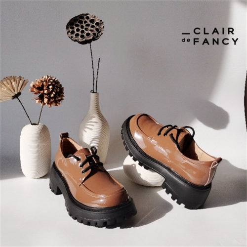厚底粗跟乐福鞋CLAIRdeFANCY
