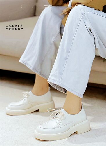 厚底粗跟乐福鞋CLAIRdeFANCY