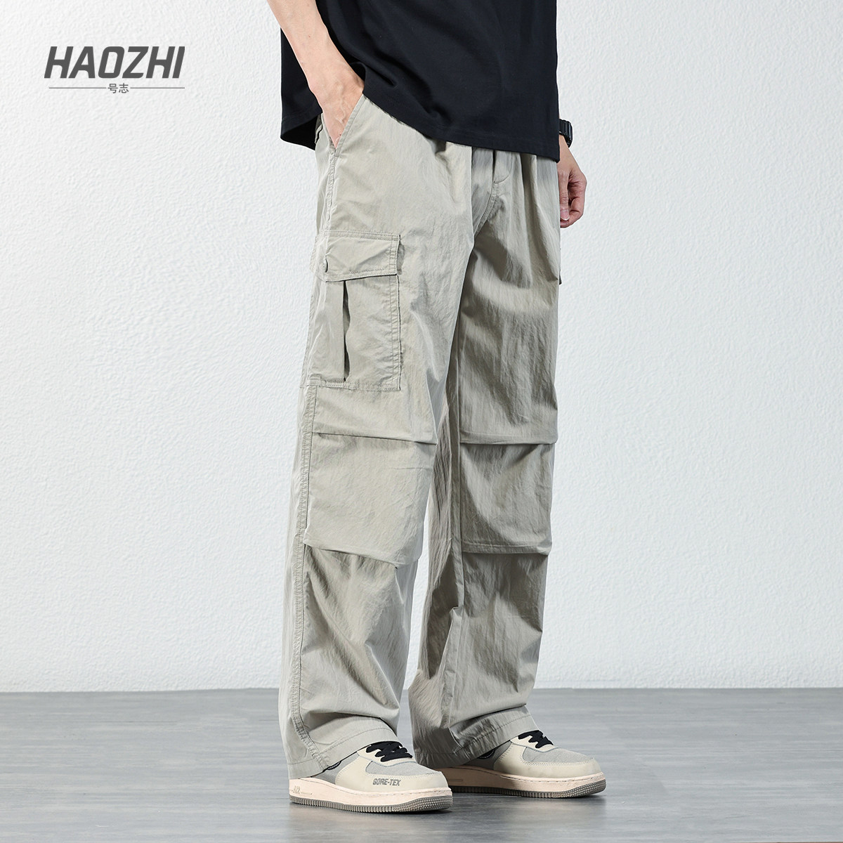 HAOZHI美式机能工装裤男2