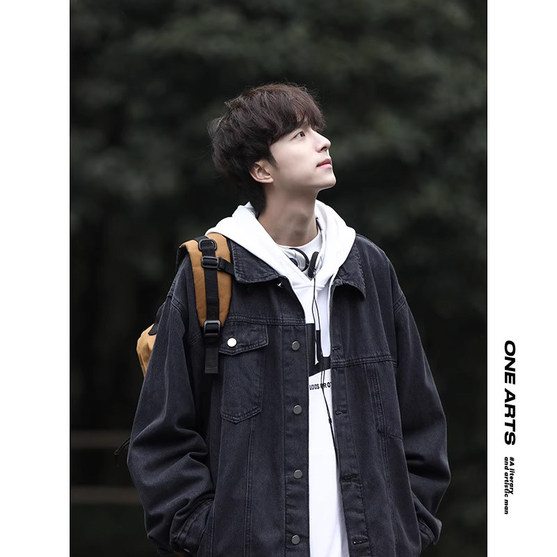 牛仔衣外套男款秋冬季日系穿搭美式复古潮牌痞帅高级感秋装夹克