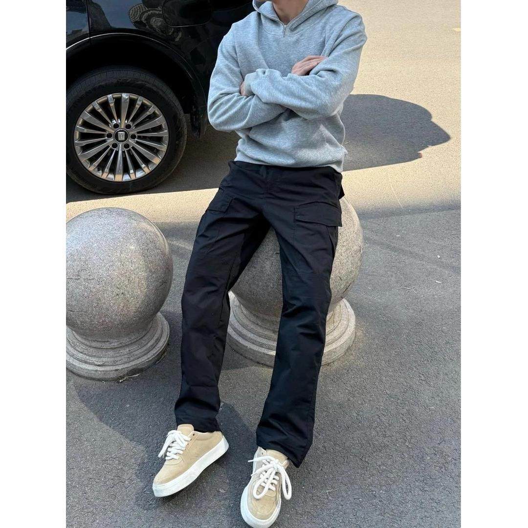 【LYFZ美式简约工装裤复古3D立体剪裁工艺多口袋战术长裤春秋男款