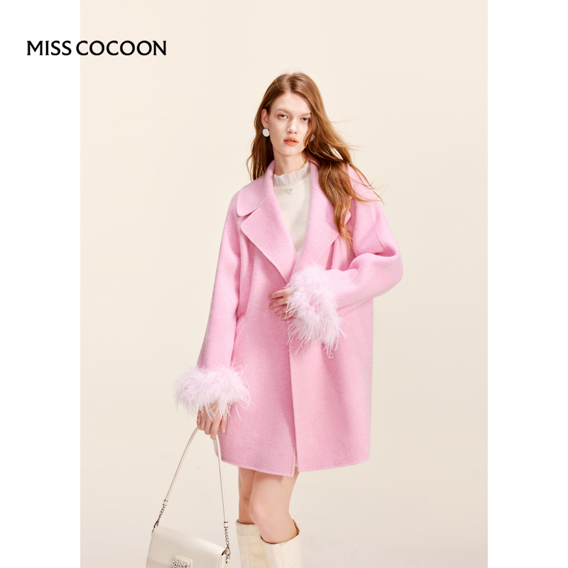 MISSCOCOON绵羊毛毛呢外套