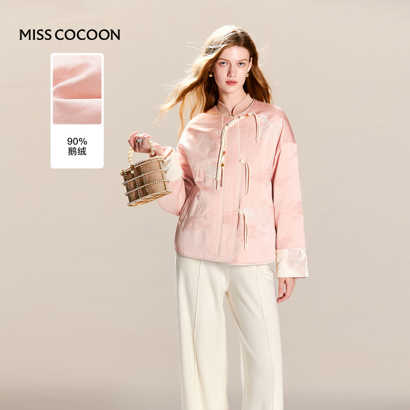 MISSCOCOON新中式圆领羽绒服