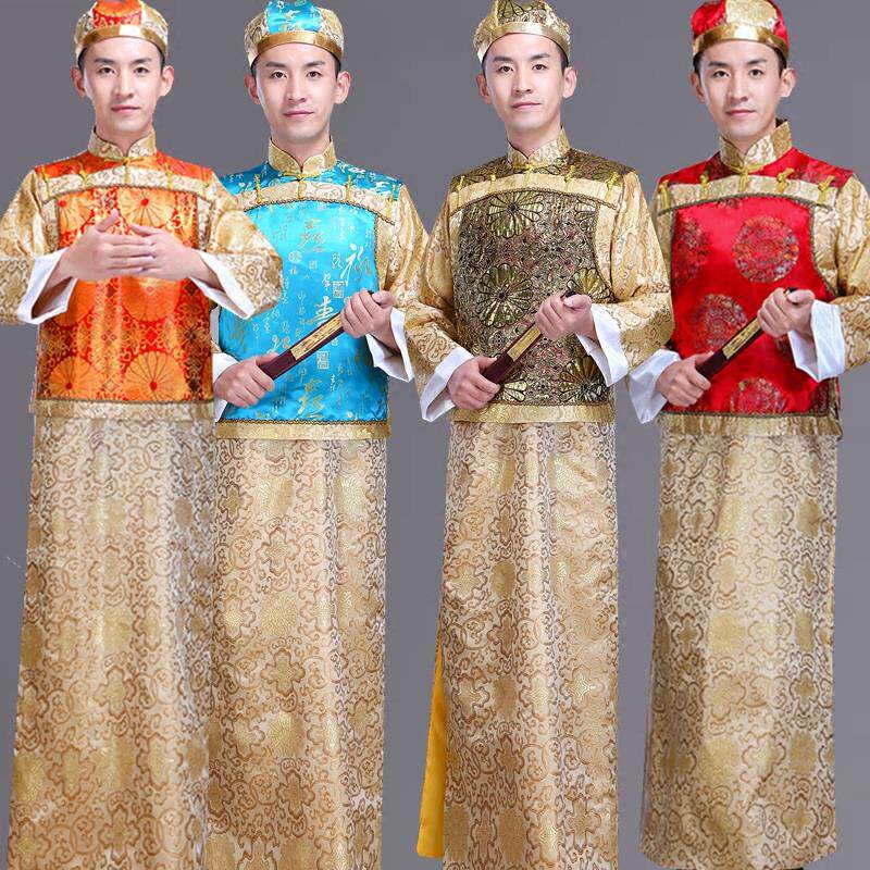 古装清朝贝勒爷阿哥服装成人少爷员外地主古代宫廷王爷演出服