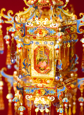拼界王国六角宫灯金属拼图灯笼立体模型2026新年乔迁节日喜庆礼物