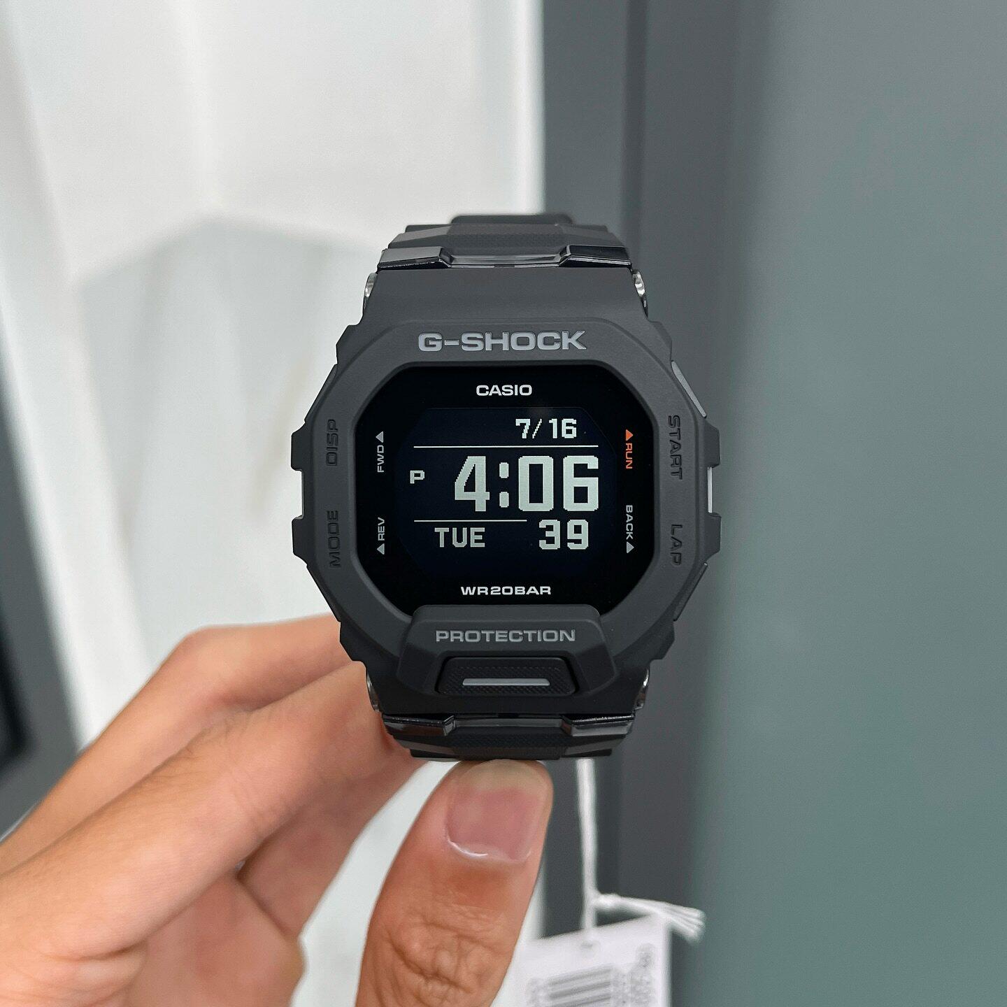 Casio卡西欧G-SHCOK小方块男子手表防水蓝牙跑步计步训练GBD200-1