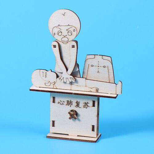 模拟心肺复苏小制作 心肺按压 儿童手工拼装材料包科学实验器O698