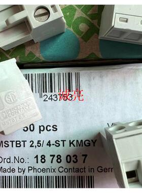 菲尼克斯凤凰1878037现货全新MSTBT2.5/4-ST KMGY连接器
