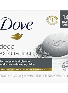 Dove Beauty Bar Soap Deep Exfoliating Charcoal Powder &am