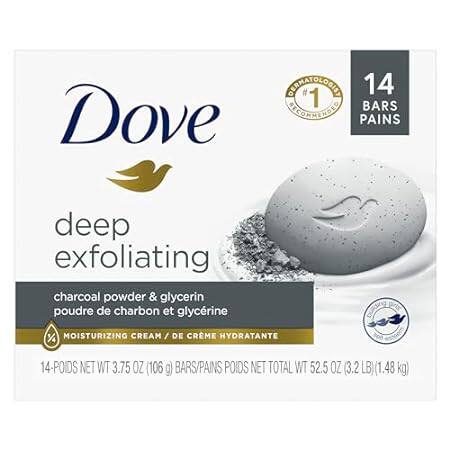 Dove Beauty Bar Soap Deep Exfoliating Charcoal Powder &am