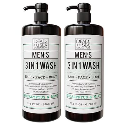Dead Sea Collection 3 in 1 Body Wash for Men – Eucalyptus