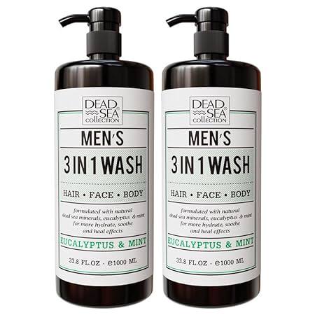 Dead Sea Collection 3 in 1 Body Wash for Men – Eucalyptus