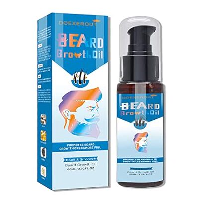 2oz Beard Growth Oil， Beard Oil for Men Growth Natural In