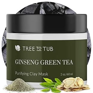 Tree to Tub Bentonite Clay Facial Mud Mask for Dry， Oily，