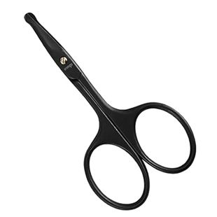 LIVINGO 3.75 Premium Nose Hair Scissors, Curved Safety B