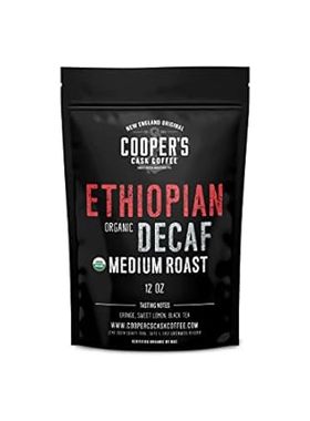 Organic Ethiopian Decaf Medium Roast Water Processed Whol