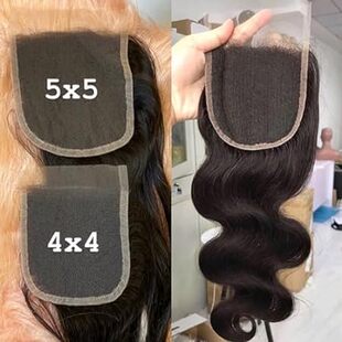 SKINLIKE Real HD Swiss Lace Closure Human Hair 5x5 Lace C