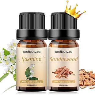 Sedbuwza Sandalwood Oil Jasmine Essential Oil Gift Set, 1