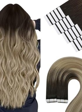 YoungSee Ombre Tape in Hair Extensions Human Hair 20 Inch
