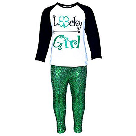 unique baby girls lucky girl st patricks day outfit