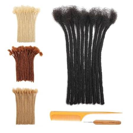 Dreadlock Extensions Human Hair 0.6cm Width #27 Brown 8 I