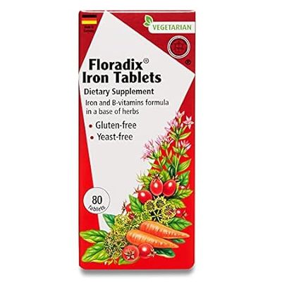Floradix Iron Tablets - Energy Support Supplement for Men