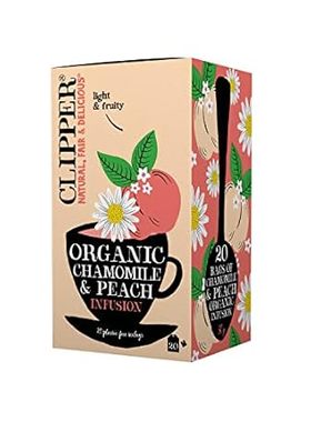Clipper Tea， Organic Chamomile and Peach Tea， Fruity Cham