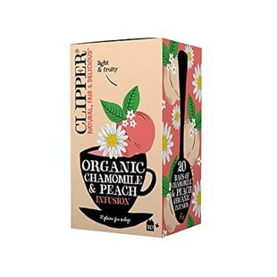 Clipper Tea， Organic Chamomile and Peach Tea， Fruity Cham