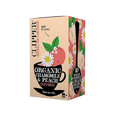 Clipper Tea， Organic Chamomile and Peach Tea， Fruity Cham