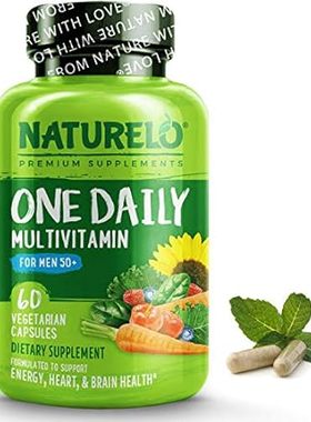 NATURELO One Daily Multivitamin for Men 50+ - with Vitami