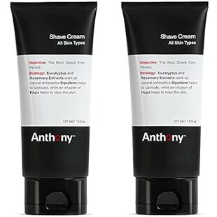 Anthony Shaving Cream Mens Sensitive Skin: Squalane， Euca