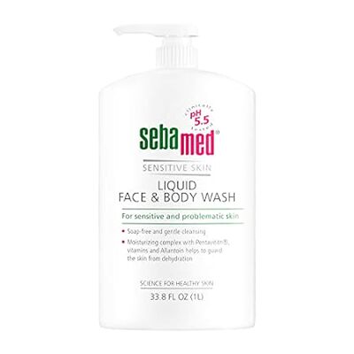 Sebamed Liquid Face and Body Wash for Sensitive Skin， pH