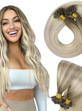 Sunny Blonde U Tip Hair Extensions Human Hair Hot Fusion