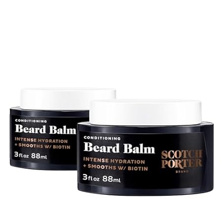 Scotch Porter Conditioning Beard Balm Twin Pack – Smooth，