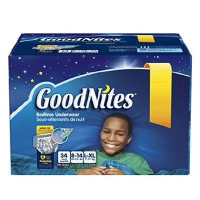 Goodnites Bedtime Pants for Boys, Large/Extra Large, 34 Cou