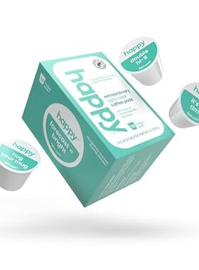 happy coffee extraordinary light roast pods 10ct with not