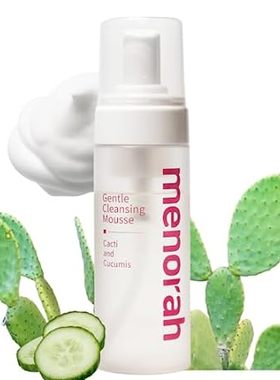 menorah skincare - Gentle Cleansing Mousse - with Cacti，