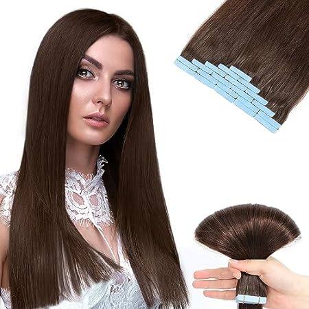 Tape in Hair Extensions Human Hair， Professional Grade Re