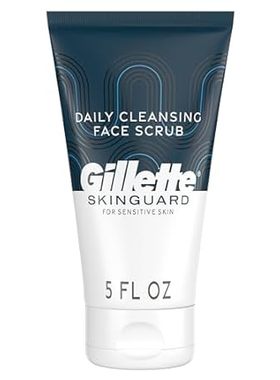 Gillette SkinGuard Face Scrub for Men， 5 oz Daily Cleansi
