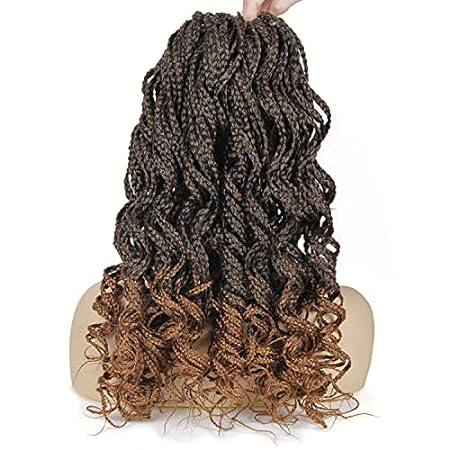 Goddess Curly Box Braids Crochet Hair for Black Women 3X