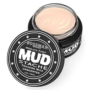 Bossman MUDstache Unscented Mustache Wax – No Pull - Spre